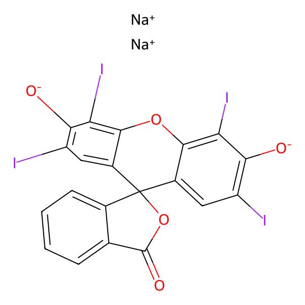 2D Structure of Erythrosine