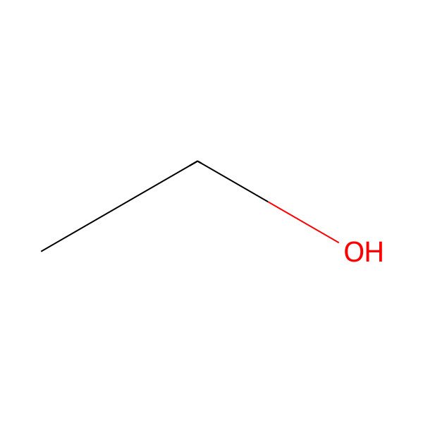 2D Structure of Ethanol