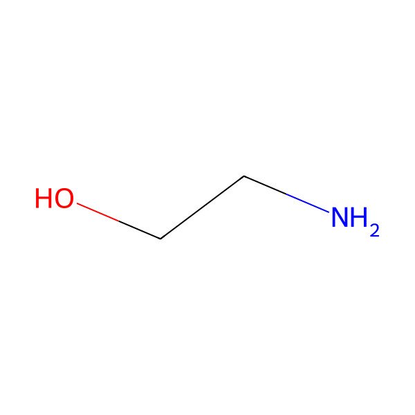 2D Structure of Ethanolamine