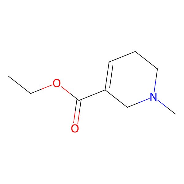 2D Structure of Ethyl 1-methyl-1,2,5,6-tetrahydropyridine-3-carboxylate