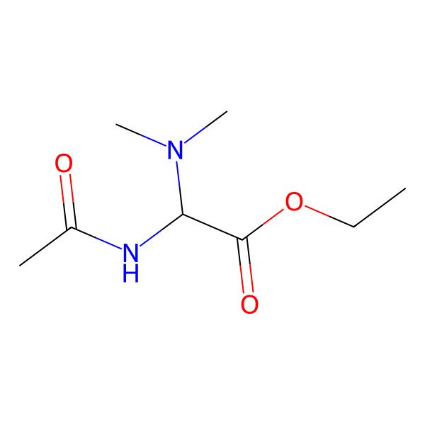 2D Structure of Ethyl 2-acetamido-2-(dimethylamino)acetate 2D Structure of Ethyl 2-acetamido-2-(dimethylamino)acetate