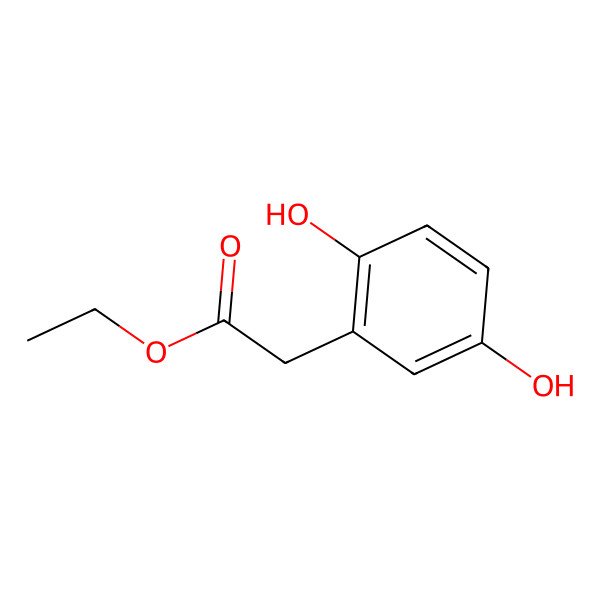 2D Structure of Ethyl 2,5-dihydroxyphenylacetate