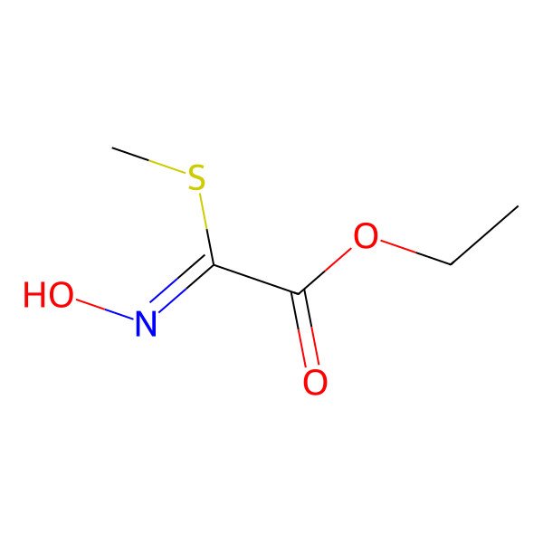 2D Structure of ethyl (2Z)-2-hydroxyimino-2-methylsulfanylacetate 2D Structure of ethyl (2Z)-2-hydroxyimino-2-methylsulfanylacetate