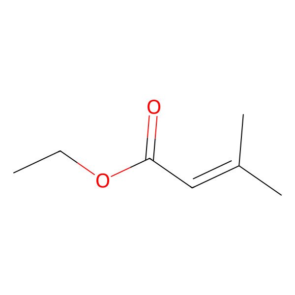2D Structure of Ethyl 3,3-dimethylacrylate