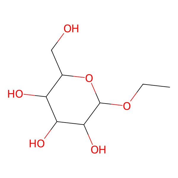 2D Structure of ethyl beta-D-glucopyranoside