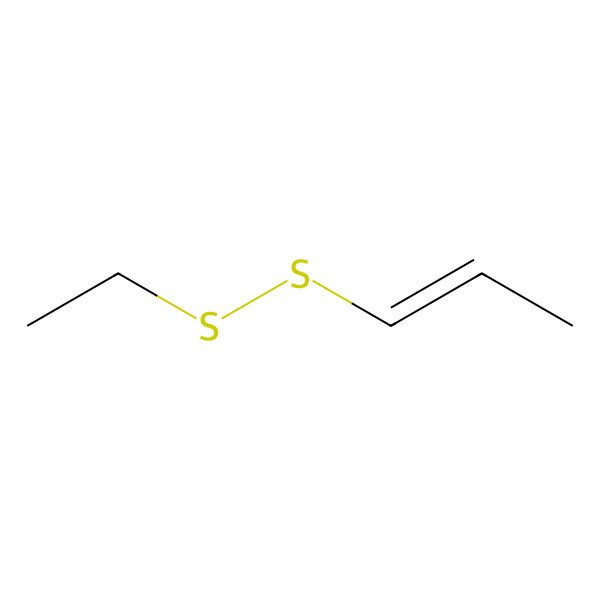 2D Structure of Ethyl trans-1-propenyl disulfide