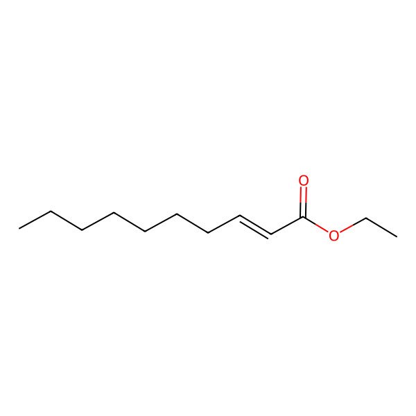 2D Structure of Ethyl 2-decenoate, (2E)-