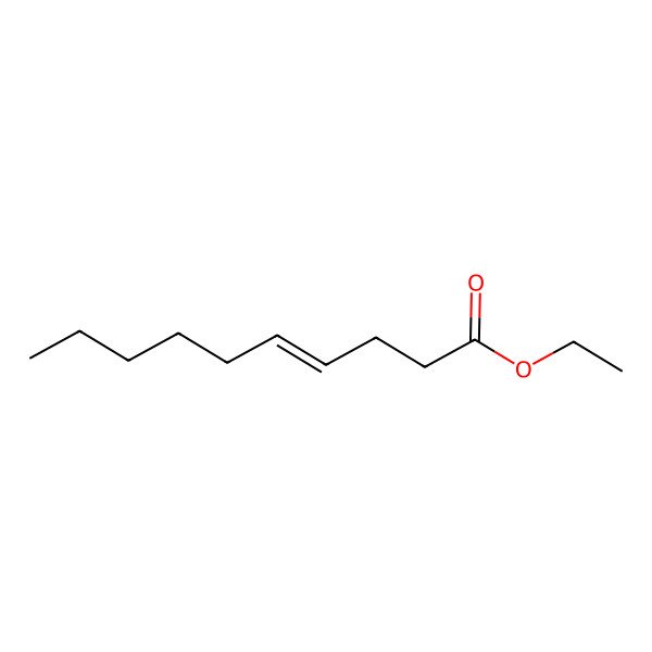 2D Structure of Ethyl trans-4-decenoate