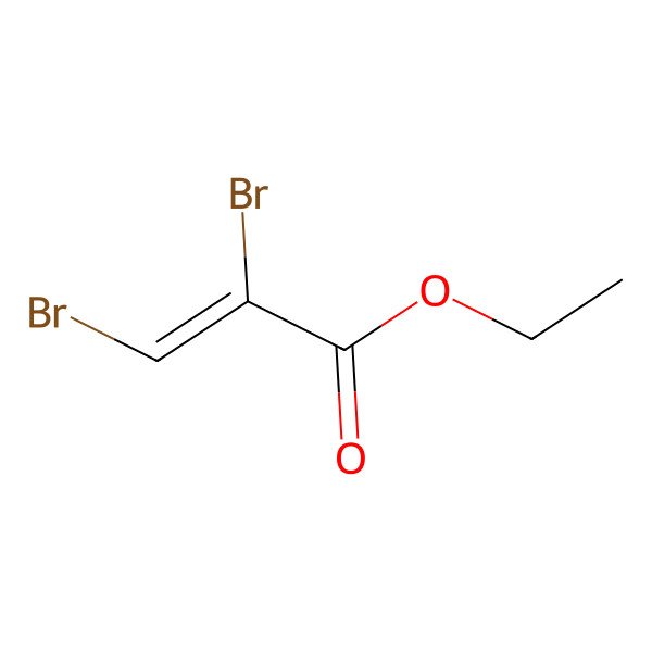 2D Structure of Ethyl-(Z)-2,3-dibromopropenoate 2D Structure of Ethyl-(Z)-2,3-dibromopropenoate