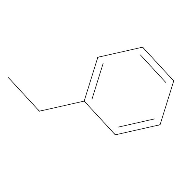 2D Structure of Ethylbenzene