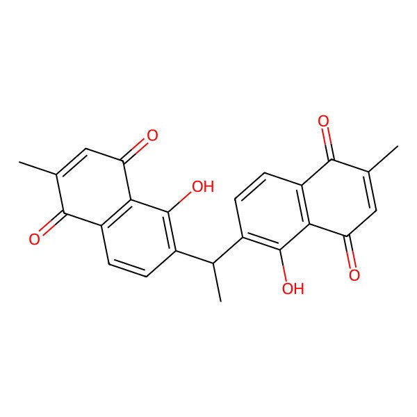 2D Structure of Ethylidene-6,6'-Biplumbagin 2D Structure of Ethylidene-6,6'-Biplumbagin