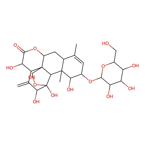 2D Structure of Eurycomanol 2-O-beta-D-glucopyranoside