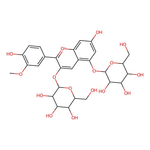 2D Structure of Peonidin 3,5-diglucoside