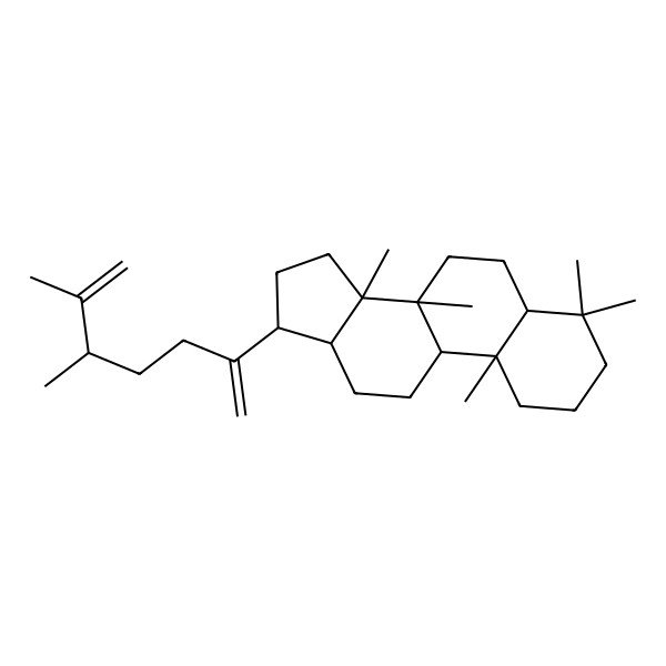 2D Structure of (8R,10S,17S)-17-(5,6-dimethylhepta-1,6-dien-2-yl)-4,4,8,10,14-pentamethyl-2,3,5,6,7,9,11,12,13,15,16,17-dodecahydro-1H-cyclopenta[a]phenanthrene