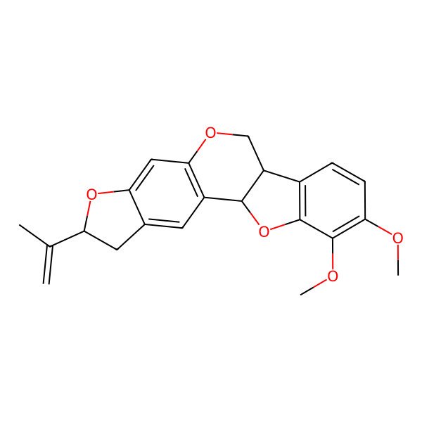 2D Structure of (1S,6R,13S)-17,18-dimethoxy-6-prop-1-en-2-yl-7,11,20-trioxapentacyclo[11.7.0.02,10.04,8.014,19]icosa-2(10),3,8,14(19),15,17-hexaene