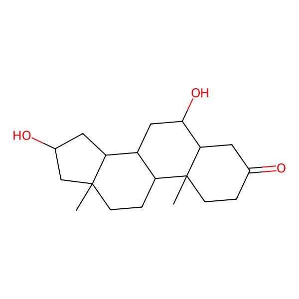 2D Structure of (5S,6S,8S,9S,10R,13R,14S,16S)-6,16-dihydroxy-10,13-dimethyl-1,2,4,5,6,7,8,9,11,12,14,15,16,17-tetradecahydrocyclopenta[a]phenanthren-3-one