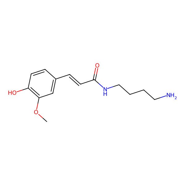 2D Structure of Feruloylputrescine