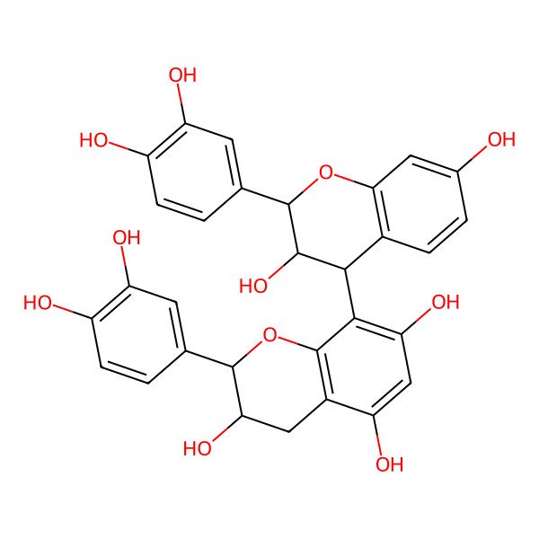 2D Structure of Fisetinidol-(4alpha,8)-catechin