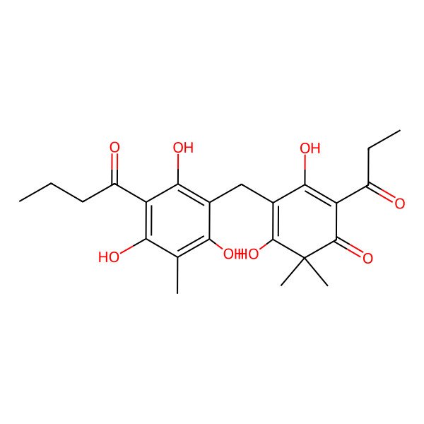 2D Structure of Flavaspidic acid PB