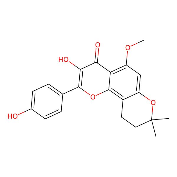 2D Structure of Flavenochromane C