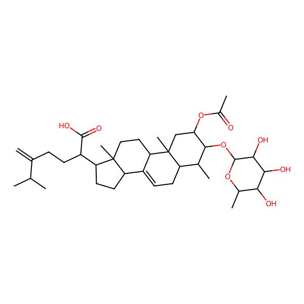 2D Structure of Fruticoside D