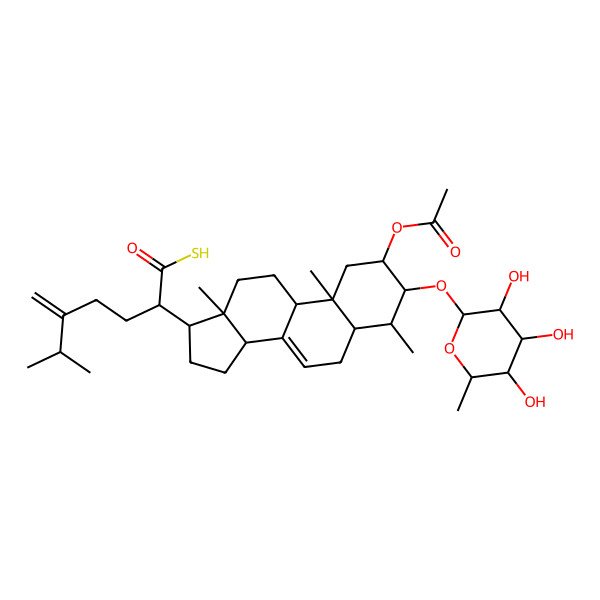 2D Structure of Fruticoside F