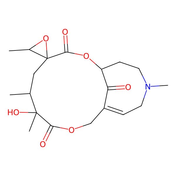 2D Structure of 4,11,16-trione, 15,20-epoxy-15,20-dihydro-12-hydroxy-4-methyl-, (15beta,20R)-