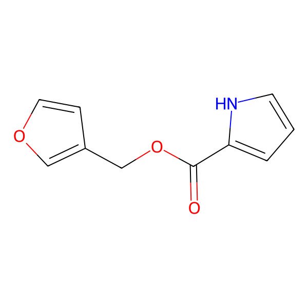 2D Structure of Furan-3-ylmethyl 1H-pyrrole-2-carboxylate