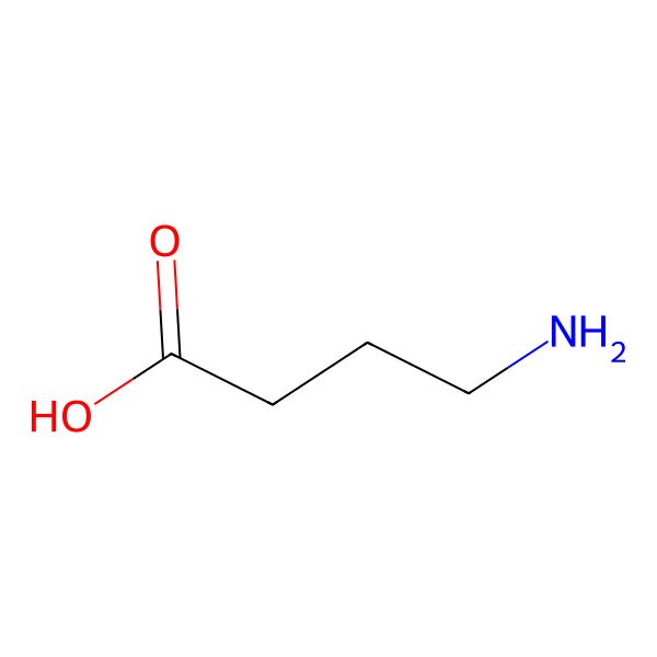 2D Structure of Gamma-Aminobutyric Acid