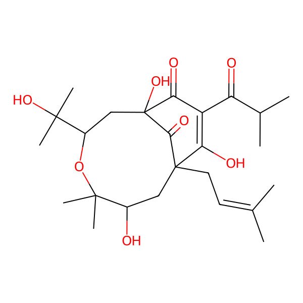 2D Structure of Garcinielliptone Hf