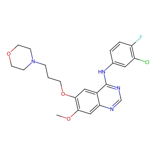 2D Structure of Gefitinib