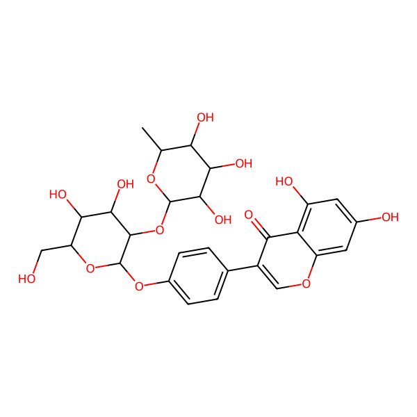 2D Structure of Genistein 4'-O-neohesperidoside 2D Structure of Genistein 4'-O-neohesperidoside