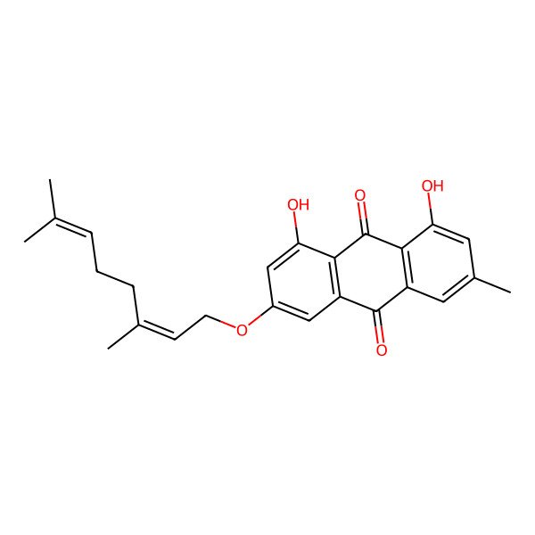2D Structure of Geranyloxyemodin 2D Structure of Geranyloxyemodin