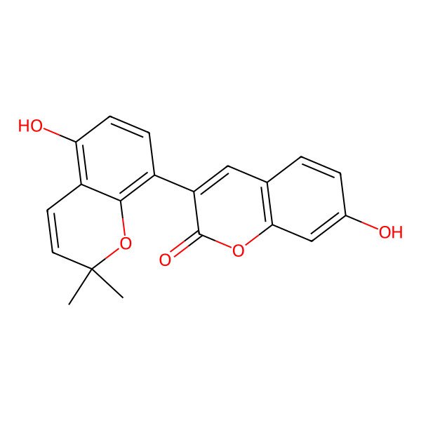 2D Structure of Glabrocoumarin