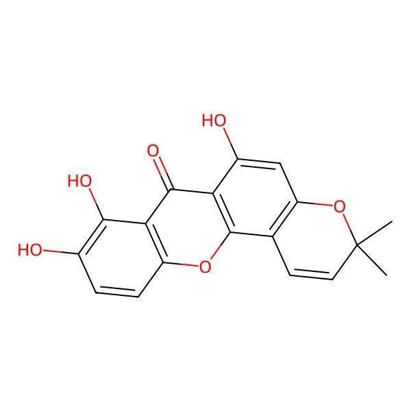 2D Structure of Globulixanthone C