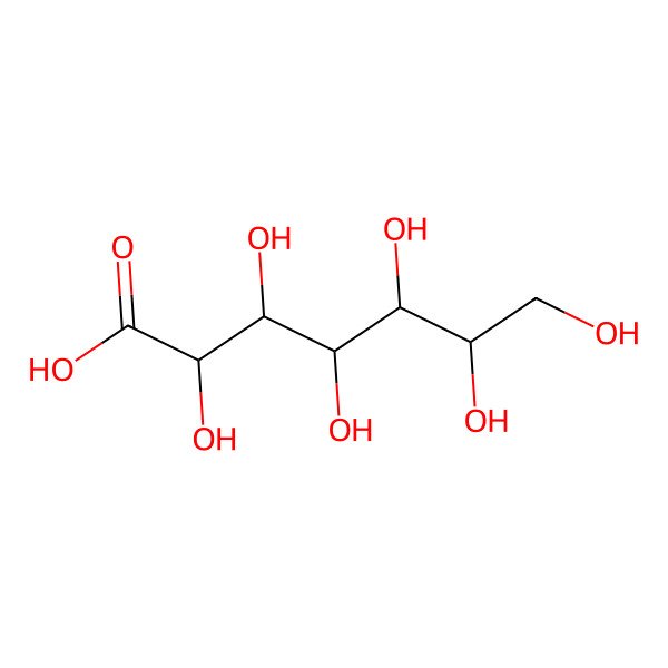 2D Structure of Glucoheptonic acid