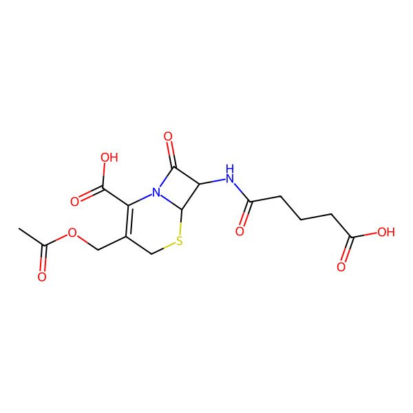 2D Structure of Glutaryl-7-aminocephalosporanic acid