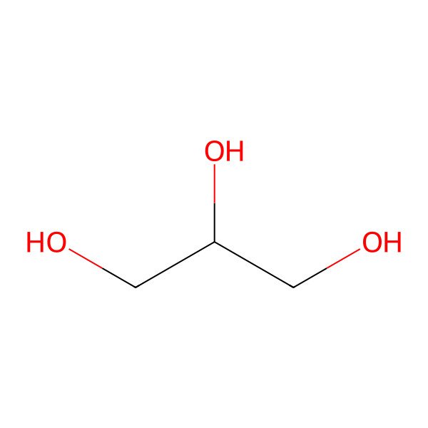 2D Structure of Glycerin