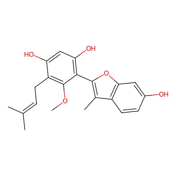 2D Structure of Glycybenzofuran 2D Structure of Glycybenzofuran