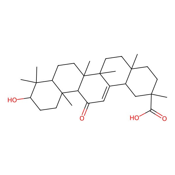 2D Structure of Glycyrrhetin