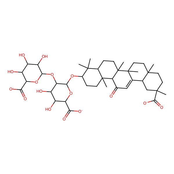 2D Structure of Glycyrrhizinate(3-)