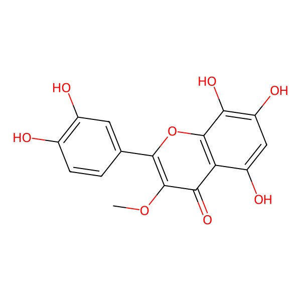 2D Structure of Gossypetin 3-methyl ether