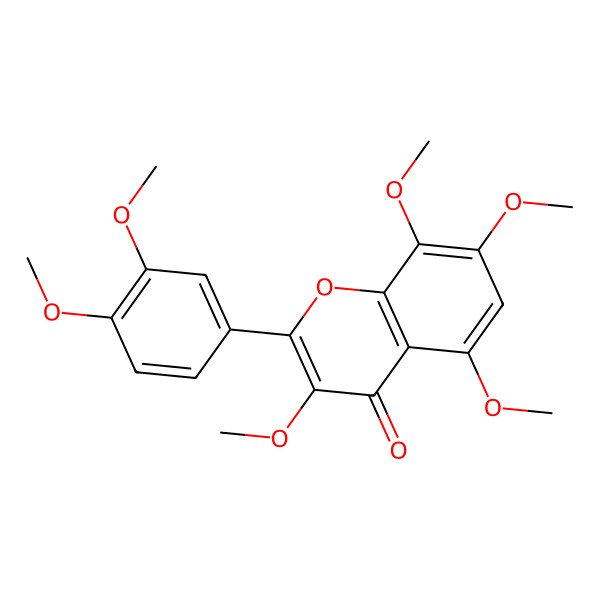 2D Structure of Gossypetin hexamethyl ether