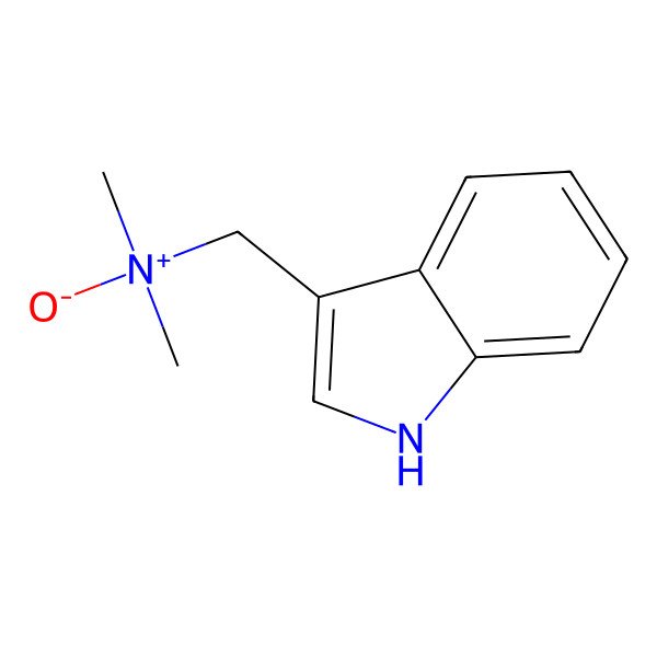 2D Structure of Gramine, N-oxide