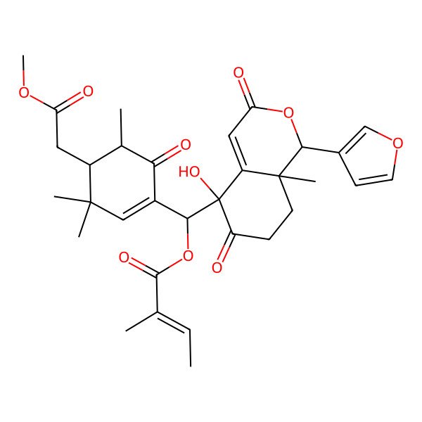 2D Structure of granaxylocarpin B 2D Structure of granaxylocarpin B