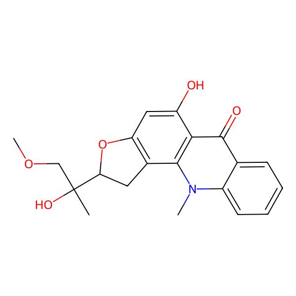 2D Structure of Gravacridonediol methyl ether 2D Structure of Gravacridonediol methyl ether