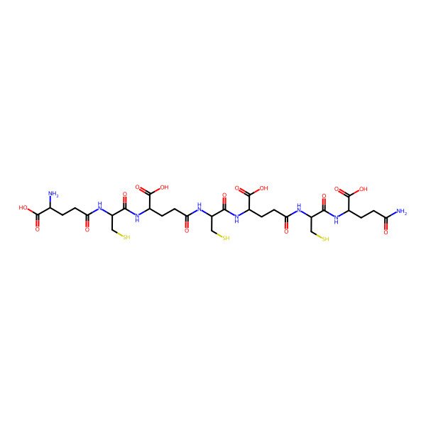 2D Structure of H-gGlu-Cys-gGlu-Cys-gGlu-Cys-Gln-OH
