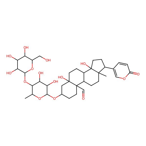 2D Structure of Hellebrigenin 3-O-glucosylrhamnoside