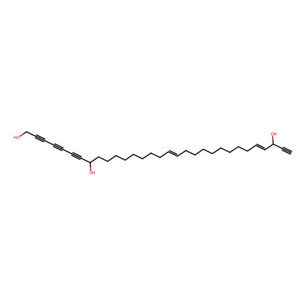 2D Structure of Hentriaconta-17,27-dien-2,4,6,30-tetrayne-1,8,29-triol