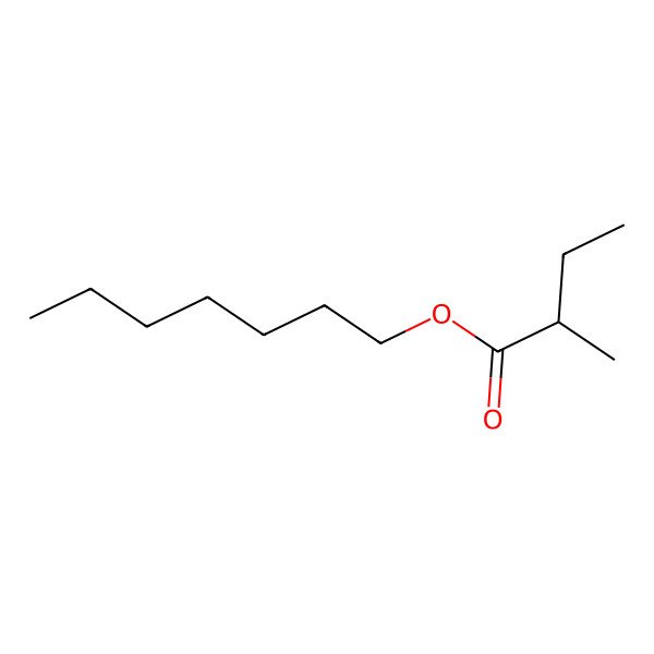 2D Structure of Heptyl 2-methylbutyrate